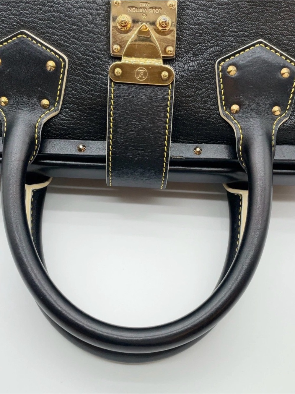 Louis Vuitton Noir Suhali Angenieux PM Satchel - Picture 13 of 16